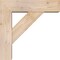 Ekena Millwork Traditional Block Smooth Bracket w/ Offset Brace, Douglas Fir, 5 1/2"W x 18"D x 18"H BKT0604X18X18TRA05SDF - alternate 2
